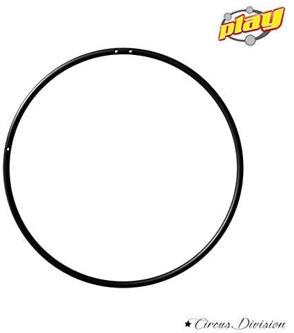 AERIAL HOOP + 29 in (75 cm) BLACK CIRCULAR POLYESTER WITH DOUBLE SHEALTH + BEAM ANCHORING